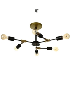 Люстра 2427/6 E27 40 Вт черно-бронзовый 61×61×25.5 см Bayerlux