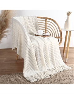 Плед «» Soft, 130×170 см, 100% акрил, белый Этель