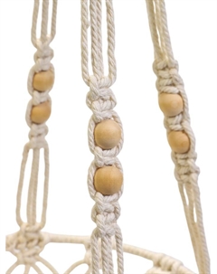 Кашпо - макраме «Лина», 20×15×15 см, текстиль, подвесное, бежевое Take it easy