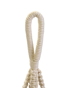 Кашпо - макраме «Лея», 20×20×13 см, текстиль, подвесное, бежевое Take it easy