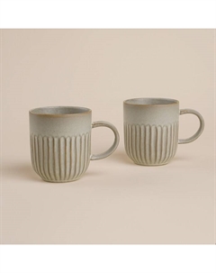 Набор кружек фарфоровых SL Home «Монти», 400 мл, цвет коричневый Sima-land home