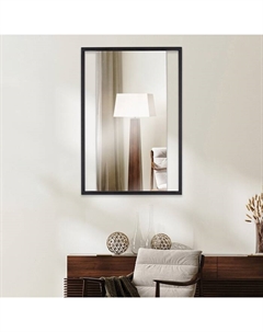 Зеркало интерьерное настенное «», в прямоугольном корпусе из металла, 63×43 см, цвет чёрный Рубин