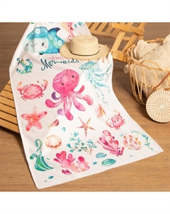 Полотенце пляжное "Friends" 75*140 см, микрофибра, 100% п/э, 230 гр/м2 Этель