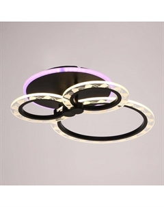 Люстра с ПДУ 10019/3BK LED 70 Вт 3000-6000К диммер черный 45×33×12 см Bayerlux