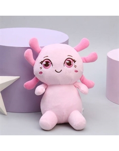 Мягкая игрушка «Аксолотль», цвет розовый, 19 см Milo toys