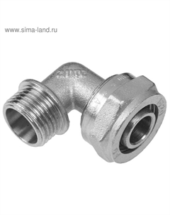 Уголок AQuapex, обжимной, 20 мм х 1/2" наружная резьба Aquapex