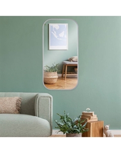 Зеркало интерьерное настенное «», с закругленными углами, c окантовкой, 80×40 см, цвет серебро Рубин