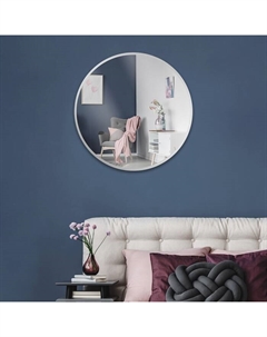 Зеркало интерьерное настенное «», круглое, c окантовкой, d=50 см, цвет серебро Рубин