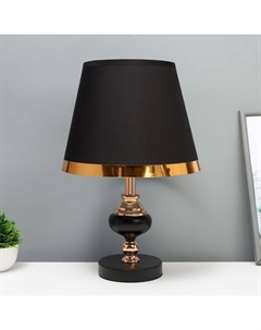 Настольная лампа «Гликерия» Е27 40 Вт черно-золотой 25×25×40 см Risalux