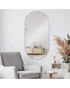 Зеркало интерьерное настенное «», овальное, c окантовкой, 80×40 см, матовый Рубин