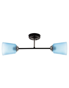 Люстра "Луч" (цилиндр) 2х15Вт Е27 МОДЕЛЬ: BR 00247 черный/синий Bayerlux