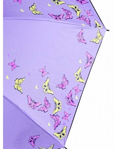 Зонт механический «Бабочки», с проявляющимся рисунком, 4 сложения, 8 спиц, R=47/55 см, d=94 см, МИКС Qf