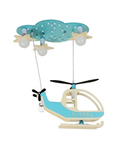 Люстра с подсветкой 2173/5 E27 40 Вт бело-голубой 65×40×70 см Bayerlux