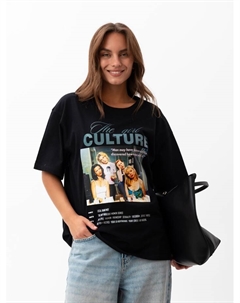 Футболка женская Culture, размер 48, чёрная Mist