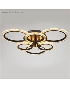 Люстра с ПДУ 71180/6 LED 120Вт диммер 3000-6000К черный 66х66х14,5 см Bayerlux