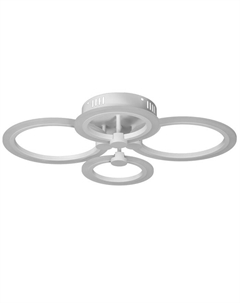 Люстра с ПДУ 59119/4WT LED 80 Вт 3000-6000К диммер белый 60×40×10 см Bayerlux