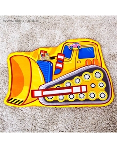 Развивающий коврик детский «Маленький строитель», 2 игрушки Крошка я