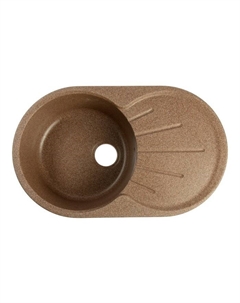Мойка для кухни из камня ZEIN 110/Q9, 730×450 мм, овальная, перелив, терракоты Zein