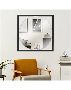 Зеркало интерьерное настенное «», в квадратном корпусе из металла, 54×54 см, цвет цвет чёрный Рубин