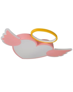 Люстра с ПДУ «Сердце ангела» LED 90 Вт 3000-6000К розовый 61×43×5.5 см Bayerlux