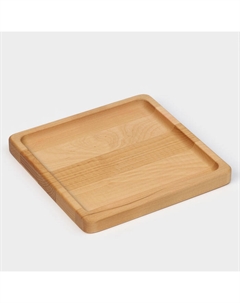 Тарелка деревянная «Классика», 19×19×1.8 см, пропитана минеральным маслом, берёза Adelica