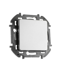 Переключатель INSPIRIA, 1 клавиша, 10 AX, 250 В, алюминий Legrand