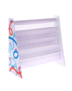 Стеллаж - книжница «Машинки», 60×63, серый текстиль Zabiaka