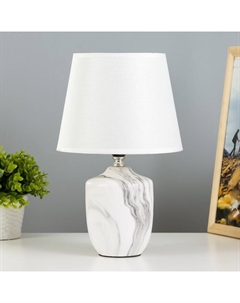 Настольная лампа "Таш" E14 40Вт белый-серый 20х20х32 см Risalux