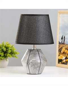 Настольная лампа «Амандин» E14 40 Вт серый-черный 23×23×35 см Risalux