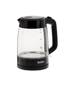 Чайник электрический Tefal KI840830, стекло, 1.7 л, 2200 Вт, чёрный