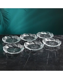 Набор стеклянных тарелок «Тойо», d=18 см, Иран Isfahan glass