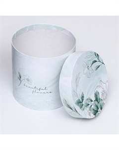 Набор шляпных подарочных коробок 5 в 1 «Цветочный», 20×20×20‒14×14×14 см Upak land