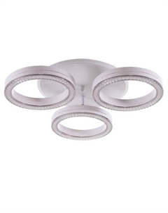 Светильник с ПДУ 74651/3+1 LED 75Вт диммер 3000-6000К белый 45х45х9 см Bayerlux