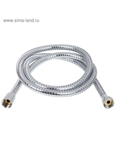 Душевой шланг Accoona А382, 150 см, латунная гайка, цинковый конус, хром