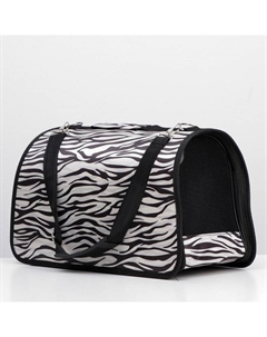Сумка-переноска для животных «Белый тигр», размер М, 45×21×27 см Пижон