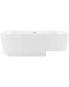 Ванна Air Gap S 166x78 23850104R (отдельностоящая ванна белый глянец, экран, ножки, сифон-автомат золото) Wellsee