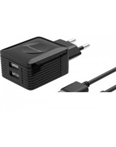 Сетевое зарядное U500 microUSB (черный) Atomic