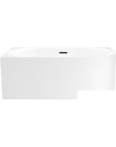 Collaro Mini 140x70 28870303R (пристенная ванна (левая) белый глянец, экран, ножки, сифон-автомат матовый черный) Wellsee