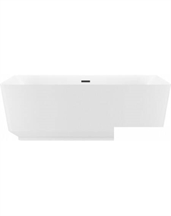 Air Gap S 166x78 23850103R (отдельностоящая ванна белый глянец, экран, ножки, сифон-автомат матовый черный) Wellsee