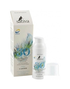 Крем-флюид №30 ночной для чувствит. и легкокрасн. кожи 50 мл Sativa