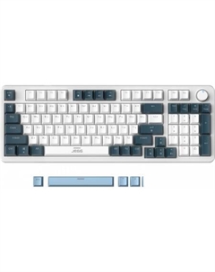 Клавиатура ZA98 White Navy Blue (TNT Yellow) Jegg