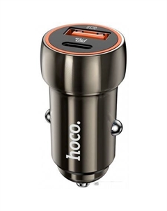 Автомобильное зарядное Z46A (серый) Hoco