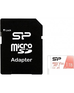 Карта памяти Superior A1 microSDXC SP001TBSTXDV3V20SP 1TB (с адаптером) Silicon power