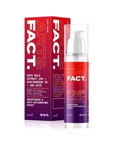 Крем для лица восстанавливающий и обновляющий gotu kola extract 20% + niacinamide 5% + aha acid Art&fact