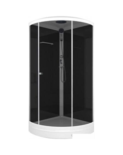 Душевая кабина Simple 99 90x90 (тонированное стекло/черный) Domani-spa