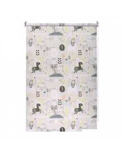 Мини рулонные шторы Print Сказочный лес 50х160 9403217471 (серый) Franc gardiner