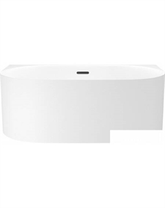 Ванна Collaro Mini 140x70 28870103R (пристенная ванна белый глянец, экран, ножки, сифон-автомат матовый черный) Wellsee