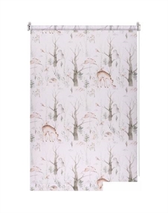 Мини рулонные шторы Print Лесные друзья олени, день 90х160 9403217912 Franc gardiner