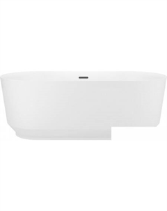Ванна Air Gap R 166x77 23860103R (отдельностоящая ванна белый глянец, экран, ножки, сифон-автомат матовый черный) Wellsee