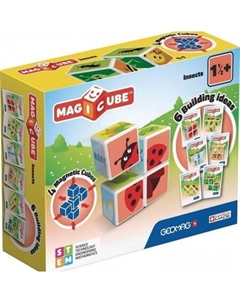 Развивающая игра Магнитные кубики насекомые GM121 Geomag